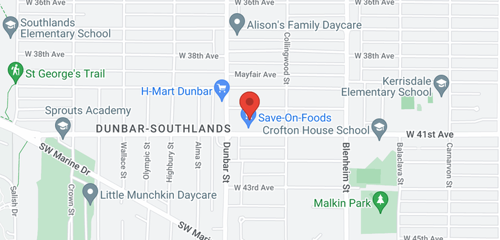 map of 403 3580 W 41 AVENUE
